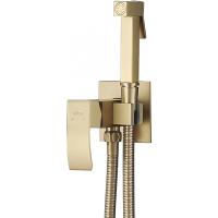 Гигиенический душ Abber Wasserfall AF8625G со смесителем, золотой матовый