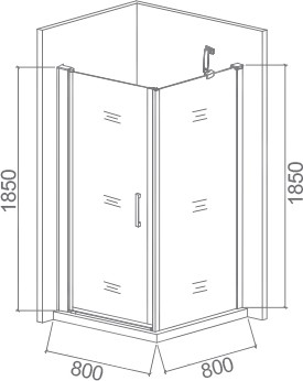 душевой уголок good door pandora cr 80×80