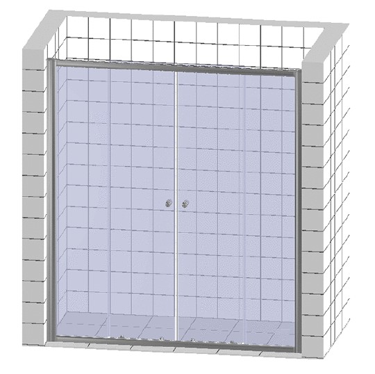 Дверь для душевой кабины в нишу Good Door Infinity WTW-TD-150-G-CH