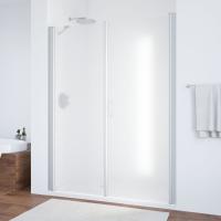 Дверь для душевой кабины в нишу Vegas Glass EP-F-2 180 07 10 профиль матовый хром, стекло сатин