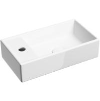 Раковина Ceramicanova Element CN6051R подвесная, чаша справа, 41.7х21.7 см, белая глянцевая