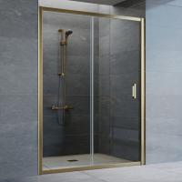 Дверь для душевой кабины в нишу Vegas Glass ZP 140 05 01 профиль бронза, стекло прозрачное