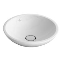 Раковина Villeroy & Boch Loop & friends 514401R1 накладная, Ø43 см, альпийский белый с покрытием CeramicPlus