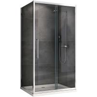 Душевой уголок Abber Schwarzer Diamant 140x60 AG30140хh-S60 профиль хром, стекло прозрачное