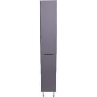 Шкаф пенал Style Line Бергамо 30 L СС-00002327 с бельевой корзиной Серый антискрейтч