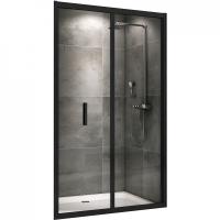 Душевая дверь Abber Sonnenstrand 100 AG07100B профиль черный, стекло прозрачное