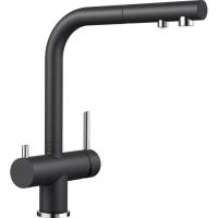 Смеситель Blanco Fontas-S II Silgranit 525200 для кухни, с подключением к фильтру, цвет антрацит