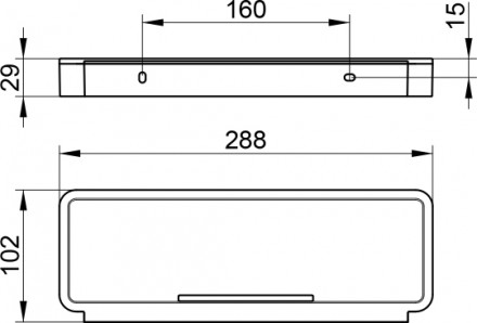 Полка Keuco Plan 14958 010038 хром, серая Полка Keuco Plan 14958 010038 хром, серая