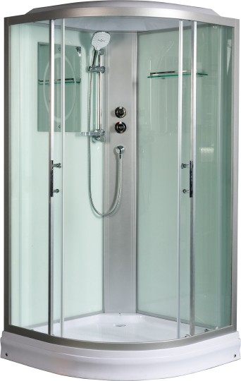 Душевая кабина WeltWasser WW500 Werra 1002 100x100 10000003227 профиль Хром стекло прозрачное