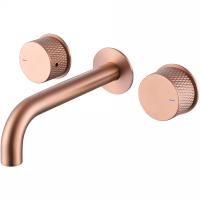 Смеситель для раковины Abber Wasser Kreis AF81122MRG, цвет розовое золото матовое