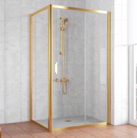 Душевой уголок Vegas Glass ZP+ZPV 100*90 09 01 профиль золото, стекло, стекло прозрачное