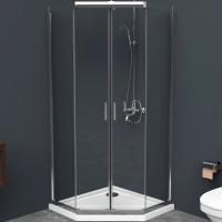 Душевой уголок BelBagno Uno 90×90 UNO-195-P-2-90-C-Cr профиль хром, стекло прозрачное
