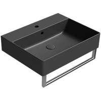 Раковина GSI Kube X 9431126 подвесная, 60x47 см, Ardesia opaco (Черный матовый)