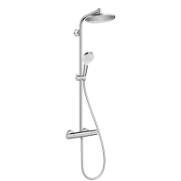 Душевая система с термостатом Hansgrohe Crometta S 240 1jet Showerpipe, EcoSmart, 9 л/мин 27268000