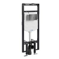 Система инсталляции для унитазов WasserKraft Dinkel 58TLT.010.ME.PB03 с кнопкой смыва, цвет черный