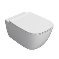 Унитаз Globo Genesis GNS02BO подвесной, безободковый, без сидения, 55x36 см, белый матовый (Bianco opaco)