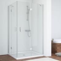 Душевой уголок Vegas Glass AFA-F 100*80 07 01 профиль матовый хром, стекло прозрачное