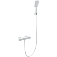 Термостат для душа Wonzon & Woghand WW-B2026-A-MW с душевым гарнитуром, белый матовый Термостат для душа Wonzon & Woghand WW-B2026-A-MW с душевым гарнитуром, белый матовый