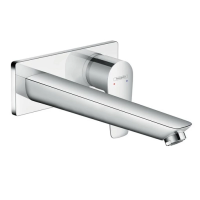 Смеситель Hansgrohe Talis E 71734000 для раковины, настеный, излив: 22.5 см, внешняя часть, без донного клапана, хром