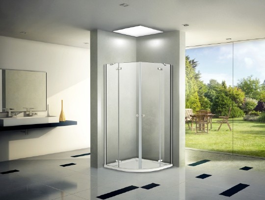 душевой уголок weltwasser ww200 r22 100×100 10000002934 профиль хром, стекло прозрачное