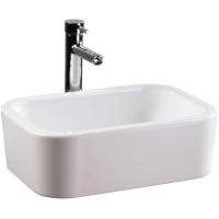 Раковина BeWash Ontario 35481001 накладная, 49x34 см, без отверстия под смеситель, белая глянцевая Раковина BeWash Ontario 35481001 накладная, 49x34 см, без отверстия под смеситель, белая глянцевая