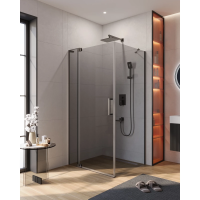 Душевой уголок Cezares Slider SLIDER-AH-1-90-90/100-GRIGIO-GM 90-100x89,5 см, профиль оружейная сталь матовый, стекло графитовое Душевой уголок Cezares Slider SLIDER-AH-1-90-90/100-GRIGIO-GM 90-100x89,5 см, профиль оружейная сталь матовый, стекло графитовое