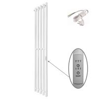 Полотенцесушитель электрический Маргроид Inaro Inaro-12024-1049-9016R 120х24 R, с крючками, белый матовый