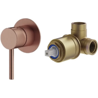 Смеситель для душа Plumberia Selection IXO KITXO1135RS встраиваемый, медь матовая