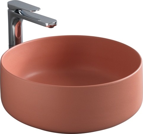 раковина накладная 42 см artceram cognac col001 14 00, цвет rosso corallo (коралл)