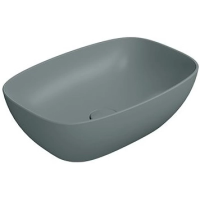 Раковина GSI Nubes 978404 накладная, 50x35 см, Agave opaco (Зеленый матовый)