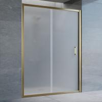 Дверь для душевой кабины в нишу Vegas Glass ZP 140 05 10 профиль бронза, стекло сатин
