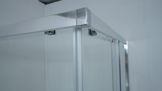 душевой уголок timo altti 100×100 altti-611c профиль хром, стекло прозрачное