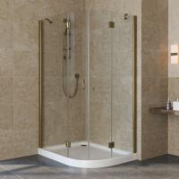 Душевой уголок Vegas Glass AFS-Fux 110*90 05 01 профиль бронза, стекло прозрачное