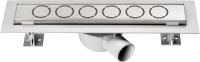 Душевой лоток Vincea Optima 80 SAY.601.80.P.NSNGH с решеткой хром