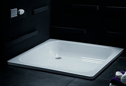 стальной поддон для душа blb universal sg 80×80 cf8012001 белый