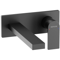 Смеситель для раковины Sancos Studio SC9017MB встраиваемый, черный матовый
