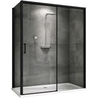 Душевой уголок Abber Komfort 170×90 AG93170B-S92B профиль черный, стекло прозрачное