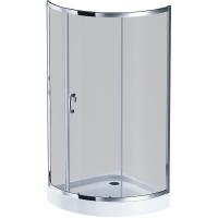 Душевой уголок AM.PM Like Solo Slide 90×90 W83G-315-090CG профиль хром глянцевый, стекло тонированное