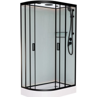 Душевая кабина 120x80x220 см Frank F412R Black 214215 прозрачное