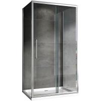 Душевой уголок Abber Schwarzer Diamant 110x50 AG30110хh-S50-S50 профиль хром, стекло прозрачное