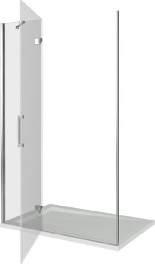 дверь для душевой кабины в нишу good door saturn wtw-130-c-ch-l