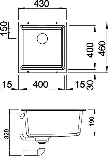 кухонная мойка blanco subline 400-u 523425 жемчужная