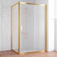 Душевой уголок Vegas Glass ZP+ZPV 140*70 09 10 профиль золото, стекло, стекло сатин