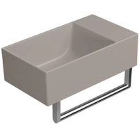 Раковина GSI Kube X 9484005 накладная, 40x23 см, Tortora opaco (Коричневый матовый)