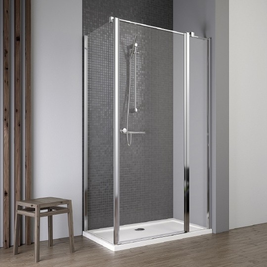душевой уголок radaway almatea kdj 90 l×90 прозрачное