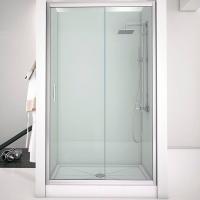 Душевая дверь Aquanet Alfa NAA6121 130 273610 профиль хром, стекло прозрачное