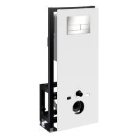 Система инсталляции для унитазов WasserKraft Glan 66TLT.010.ME.WH.BN04 с кнопкой смыва, цвет никель