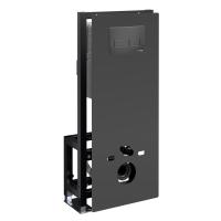 Система инсталляции для унитазов WasserKraft Glan 66TLT.010.ME.BL.MB03 с панелю смыва, черный матовый