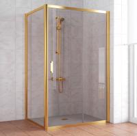 Душевой уголок Vegas Glass ZP+ZPV 120*90 09 05 профиль золото, стекло, стекло бронза
