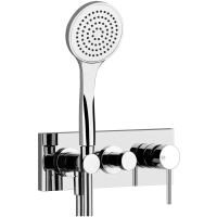Смеситель для ванны Gessi Via Tortona 44828#031 встраиваемый, внешние части, цвет хром